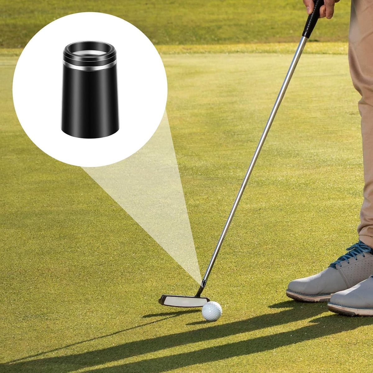 10 Pack Black Golf Ferrules .370 Size with Silver Ring for Clubs