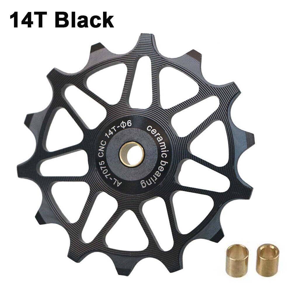 Bike Rear Derailleur Pulley 12T 14T Ceramic Bearing Guide Wheel Parts