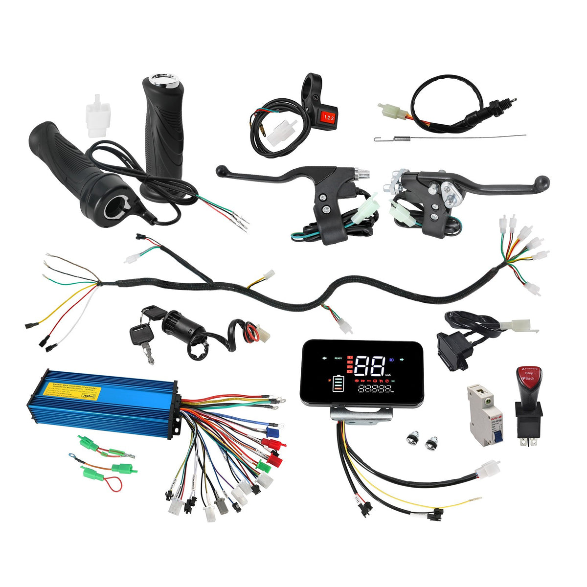 Electric Bike ATV Scooter Brushless Controller Kit 36V-84V 1000W-2200W