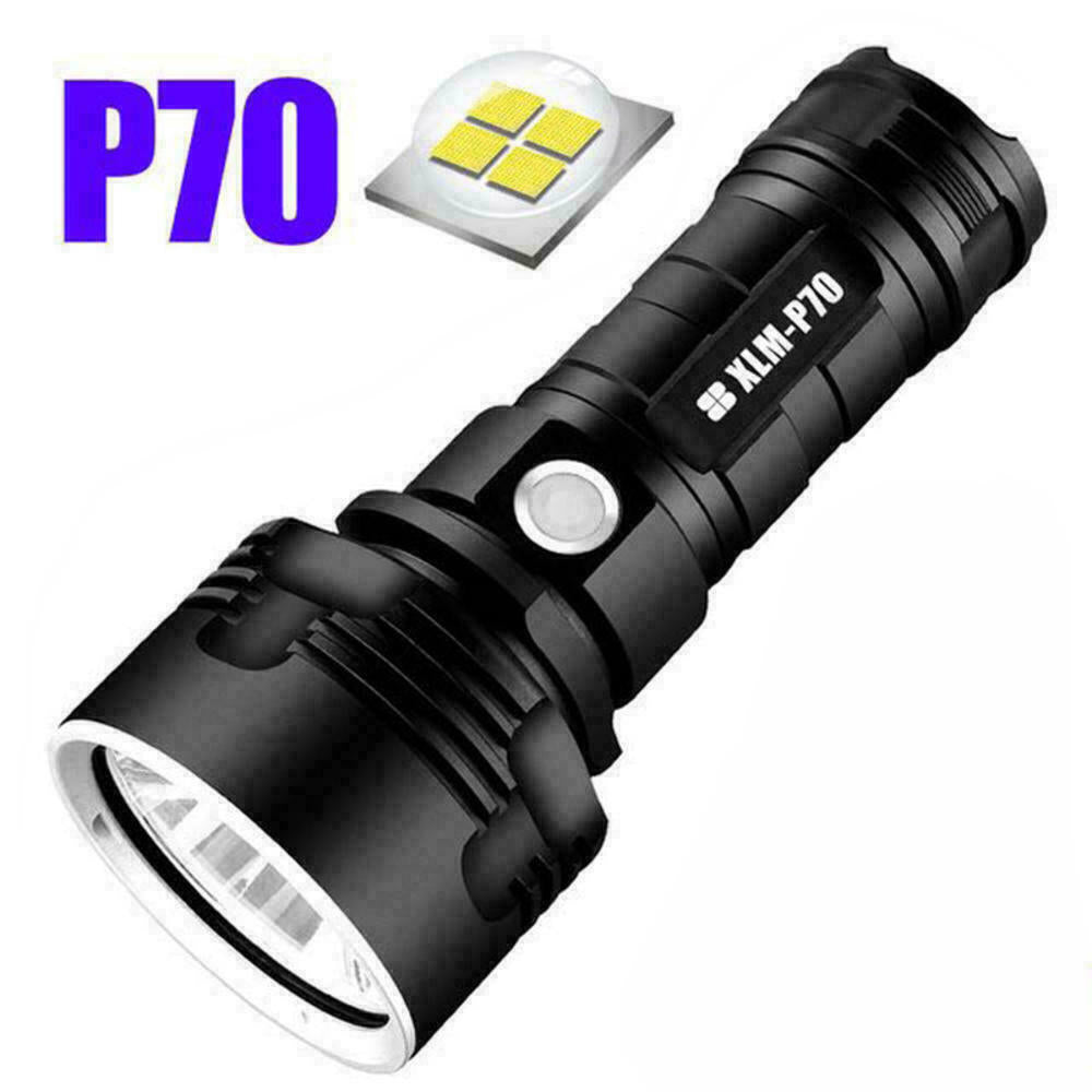 Super-Bright LED Tactical Flashlight with Battery and USB Charger