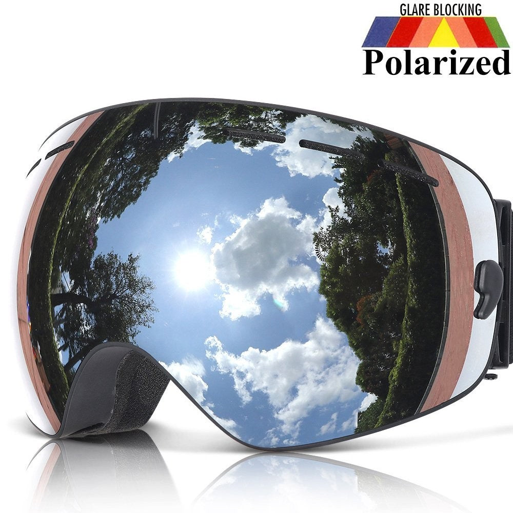 Polarized Ski Goggles for Men & Women OTG Snowboard Goggles UV Protection
