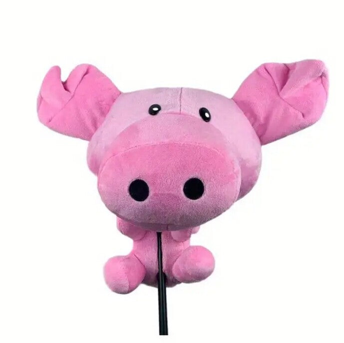 Golf Club Head Cover Soft Animal Plush Driver Sleeve - Multiple Models