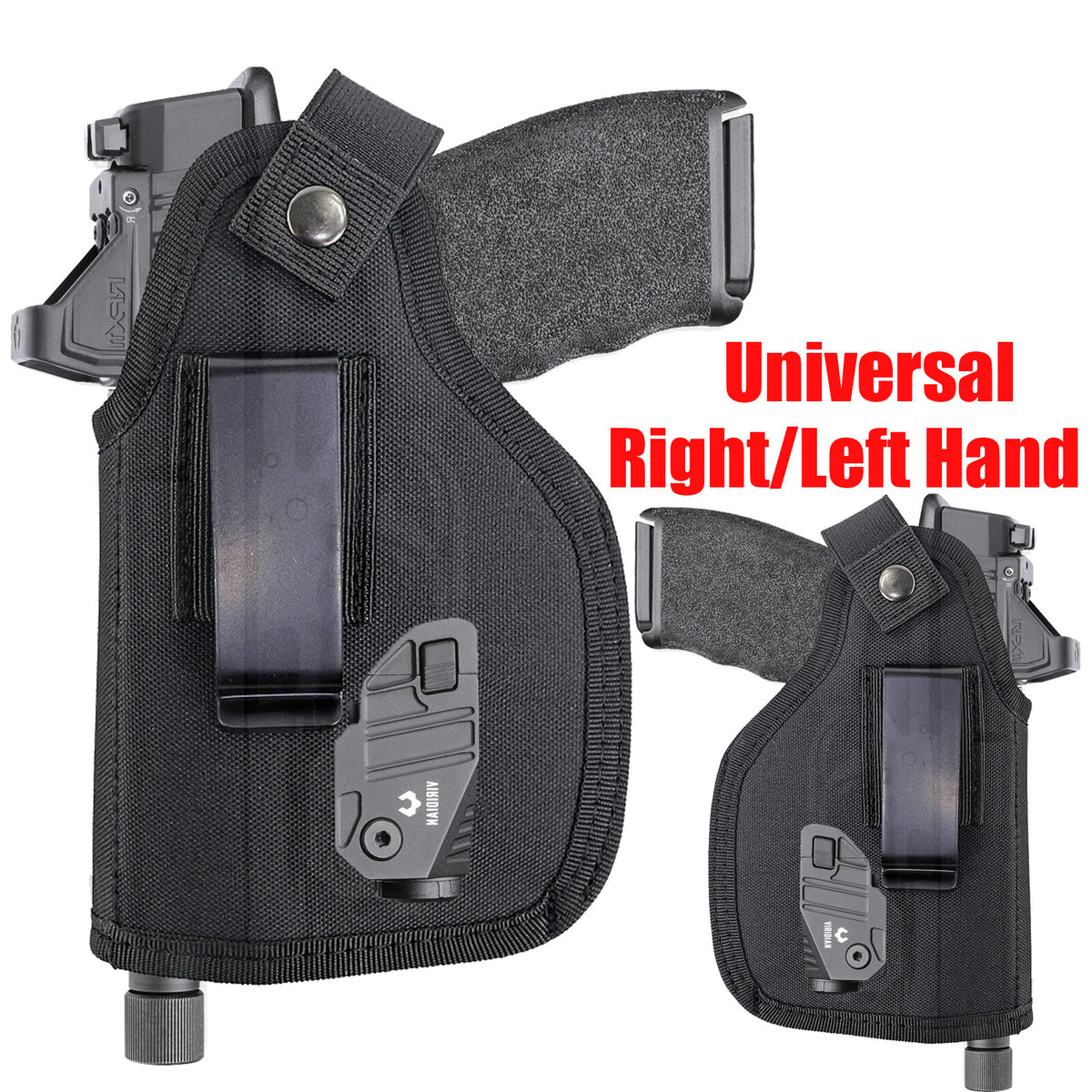 Universal Tactical OWB IWB Holster with Flashlight & Optic Fit for 1911