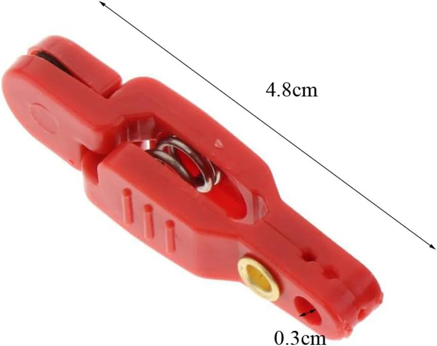 3 Pack Fishing Line Release Clips with Steel Line for Downrigger & Saltwater Fishing