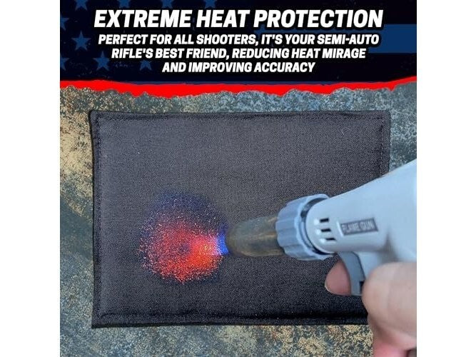 High Temperature Suppressor Cover 5.5 Inch Burn Proof Silencer Wrap for Rifles