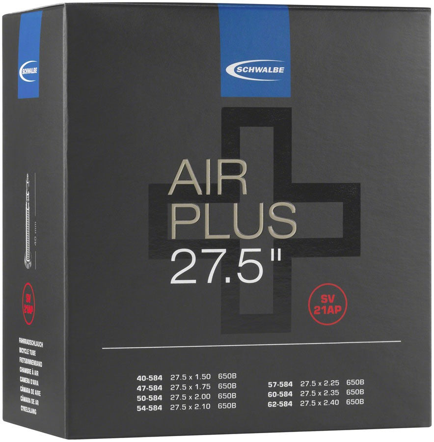 2 Pack Bicycle Inner Tubes 27.5x2.10-3.0 Presta Valve Thickened Walls