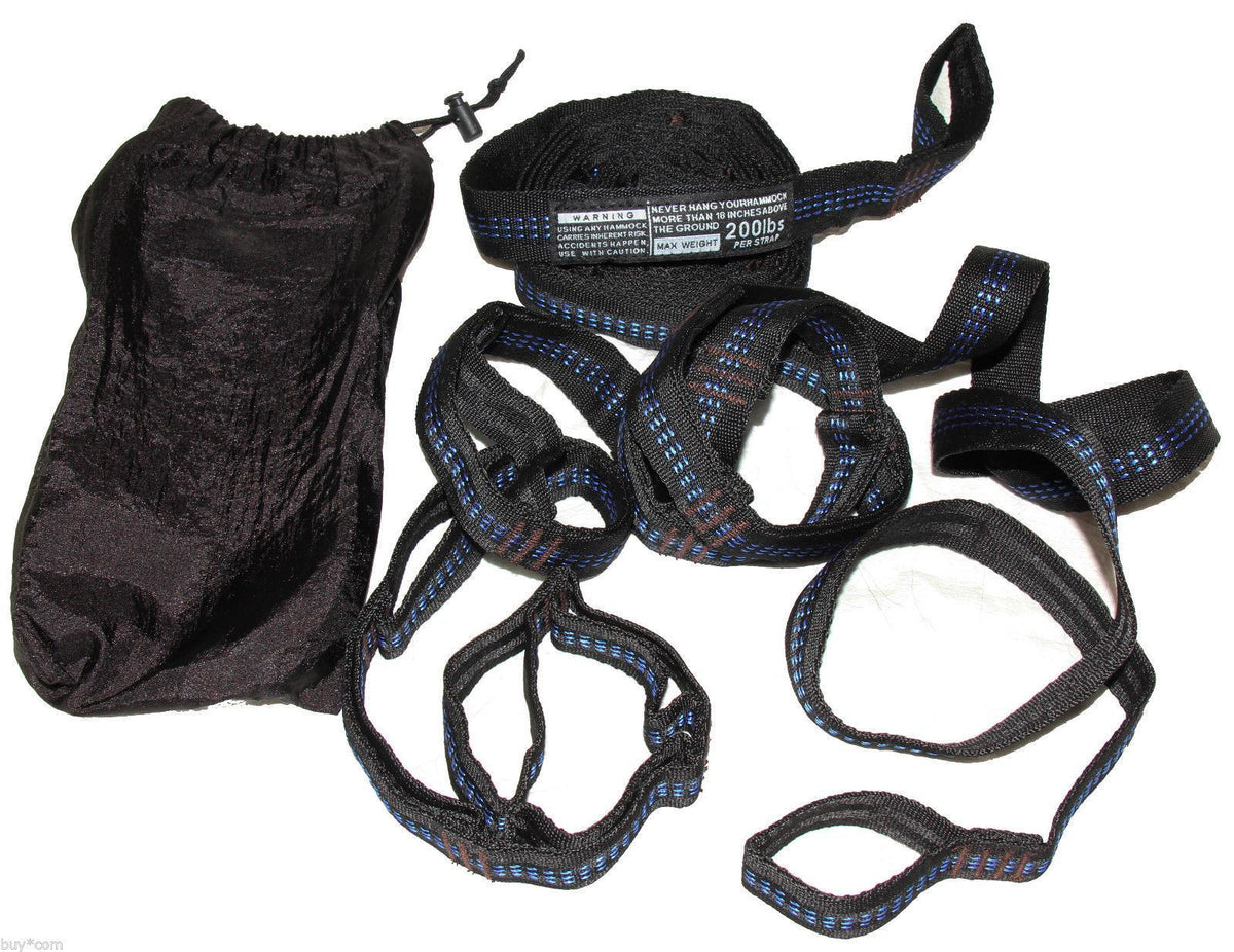 Hammock Hanging Straps Set of 2 - Adjustable Polyester Support System
