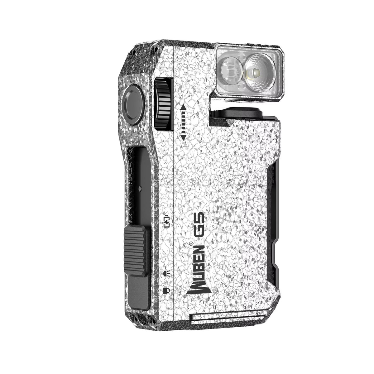 Rechargeable EDC Flashlight with RGB Light and 400 Lumens