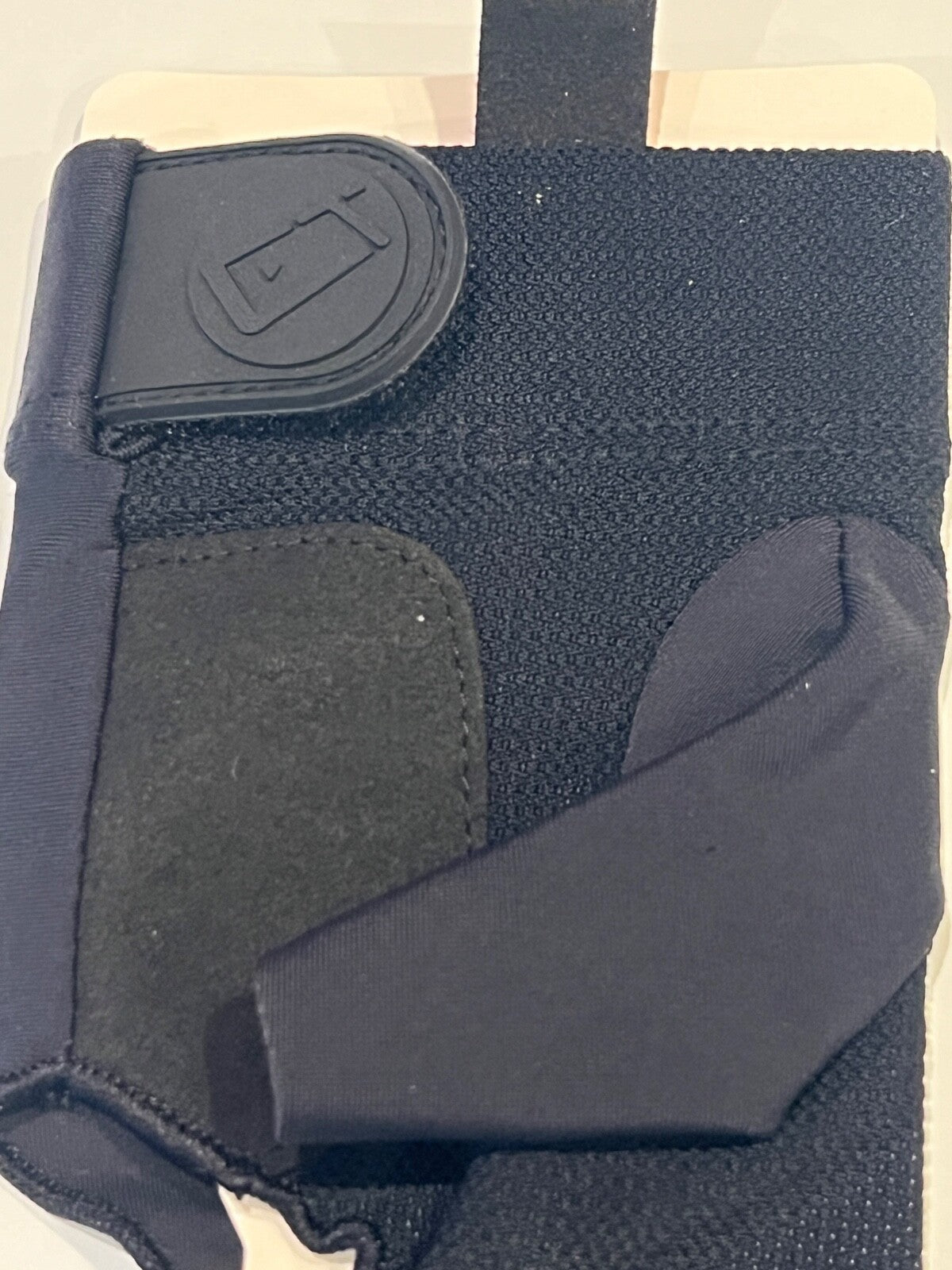 Cuetec Axis Left-Hand Small Billiard Glove with Red Stitching