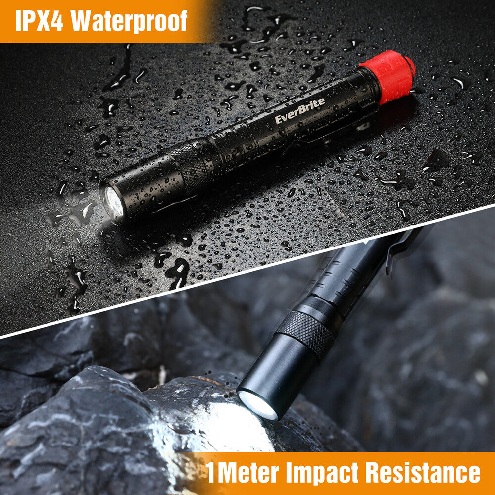 UV Black Light Flashlight 395nm Penlight Portable 3 Modes Waterproof
