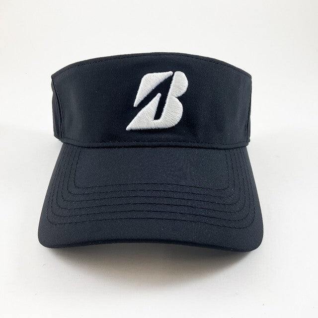 Men's Adjustable Sport Visor Hat - Black Golf Cap with Curved Brim