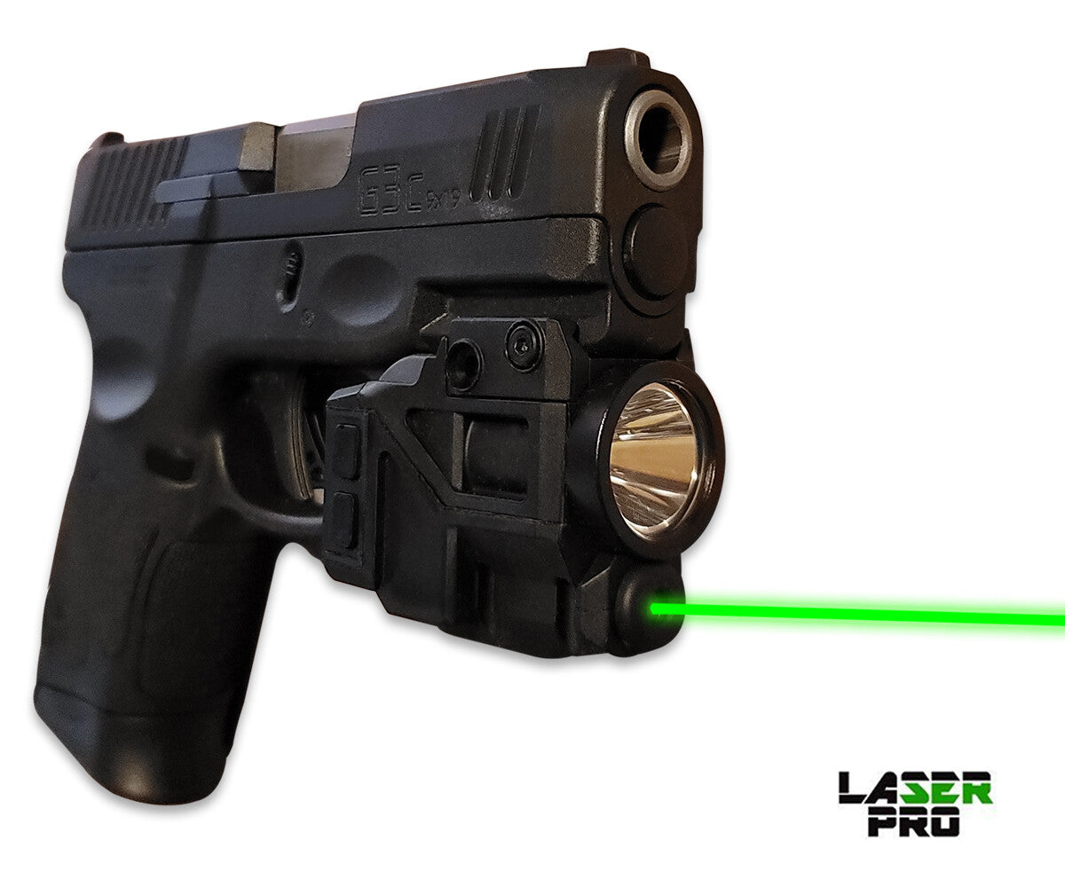 Rechargeable Green Laser & LED Sight for Pistols with 200 Lumens Light, Compatible with Taurus G2 G3 G2C G2S PT24/7