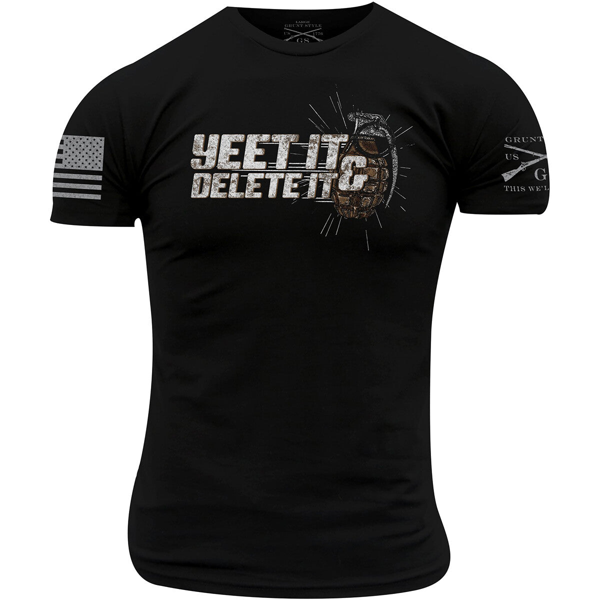 Yeet It And Delete It Graphic T-Shirt for Men and Women - Black