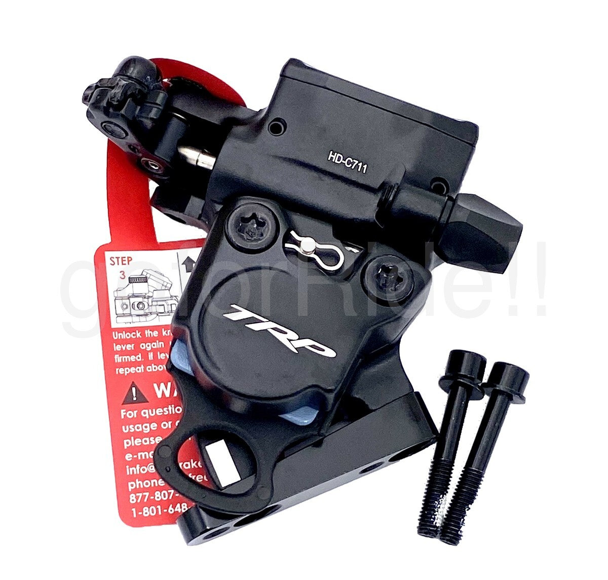 Hydraulic Disc Brake Calipers 160mm Flat Mount Front & Rear Black