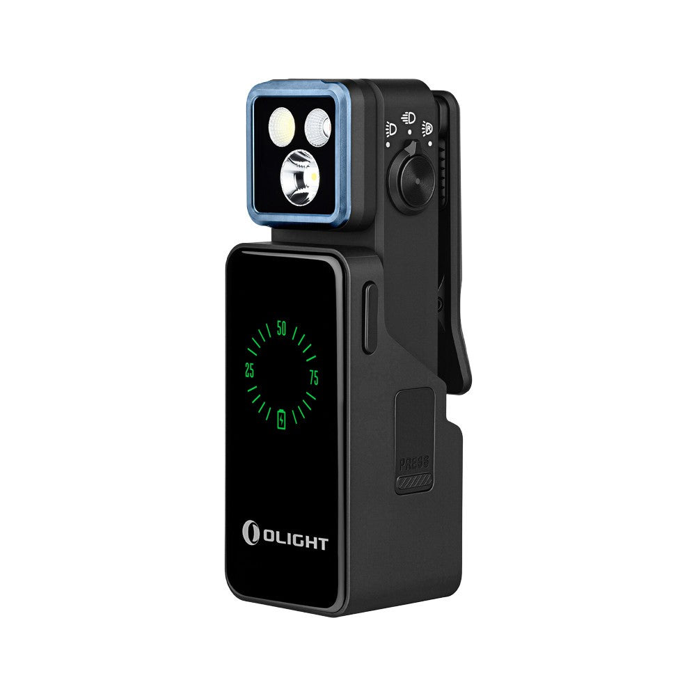Olight Oclip 2 Pro Premium Flashlight with Charging Dock, 530 Lumen Flood Spot Red