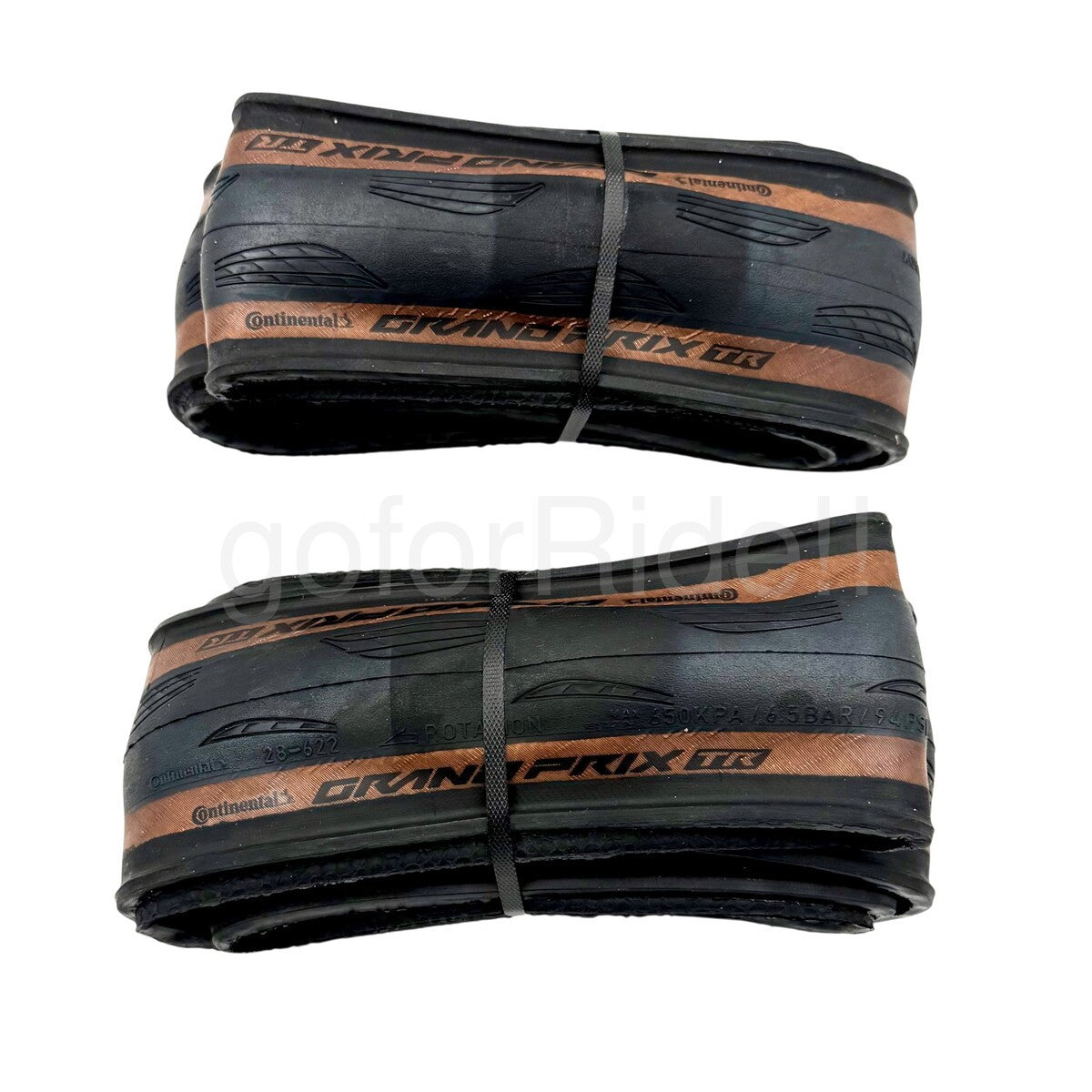 Road Bike Tubeless Tires 700x28C Black/Tan for Cycling - Pack of 2