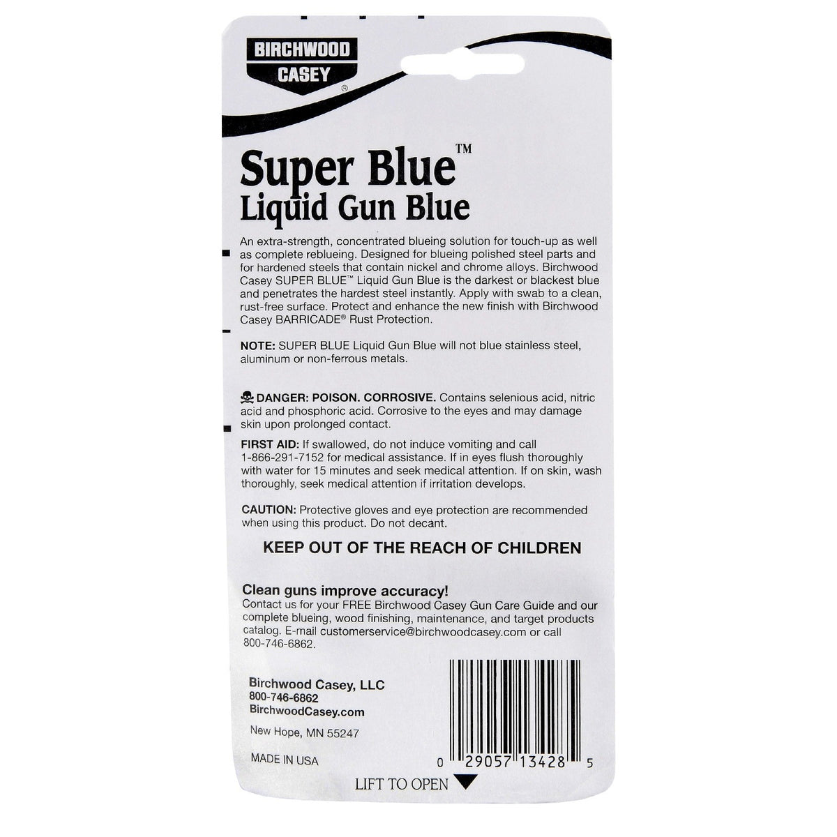 Liquid Gun Blue for Firearms Restoration - Double Strength & Easy Application