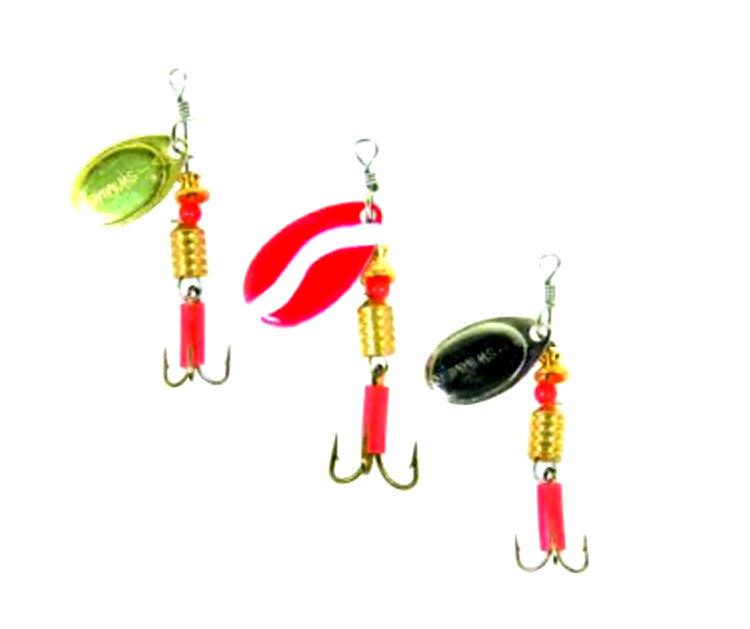 Fishing Spinnerbait Set - Assorted Tri-Spinner Lures for Freshwater & Saltwater Fishing