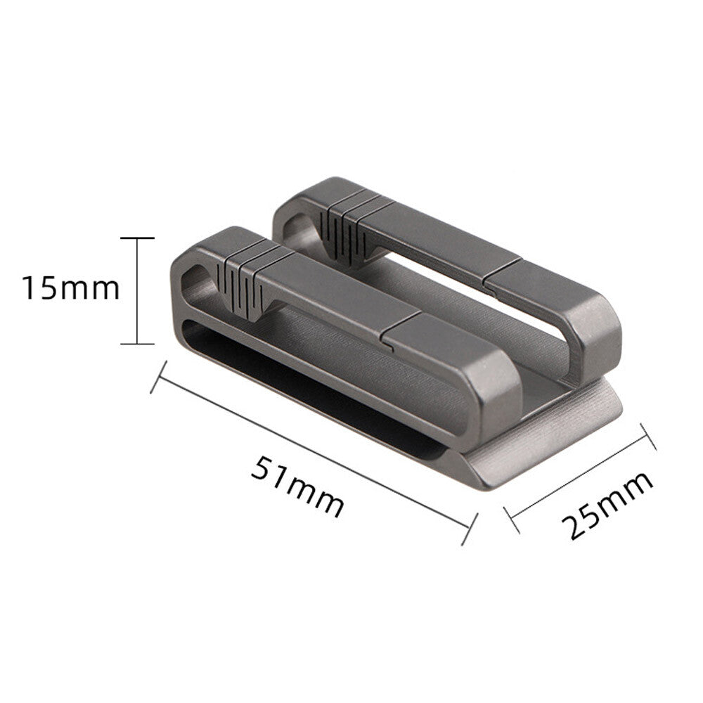 Titanium Alloy Quick Detach Belt Buckle for Men Waist, Car Keychain Tool