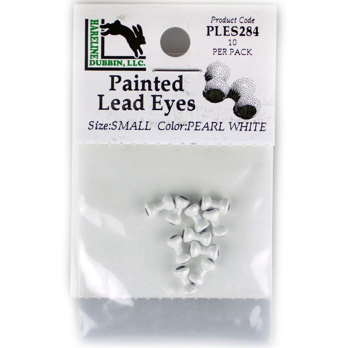 Painted Lead Dumbbell Eyes for Fly Tying - Bright Colors, 10 Pieces