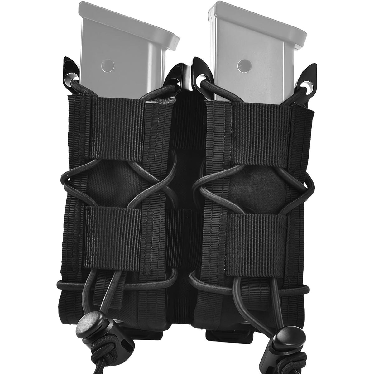 Tactical MOLLE Mag Pouch for 9mm Pistol Magazines - Double & Triple Variants