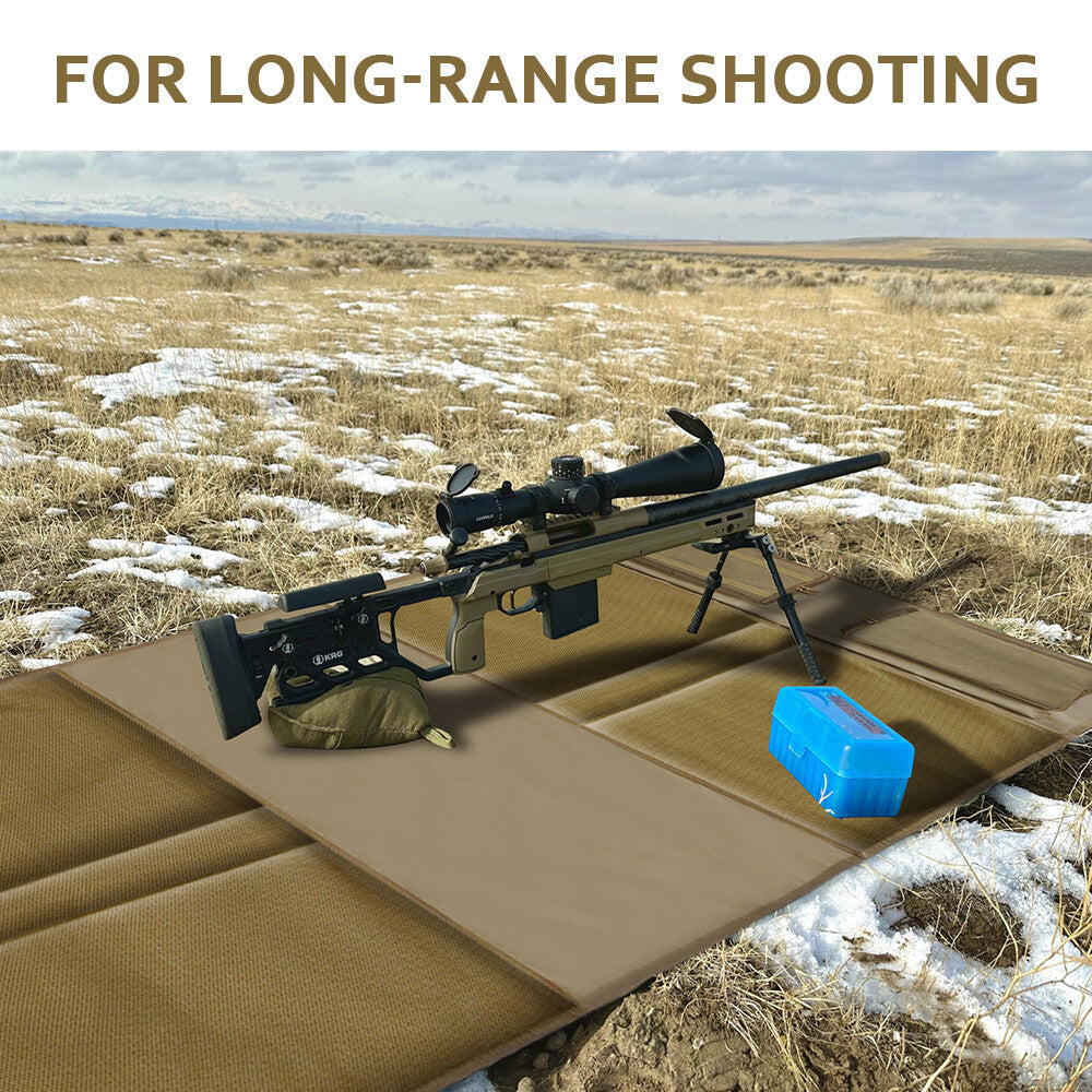 Extra Large Hunting Shooting Mat with Padded Knees and Non-Slip Base