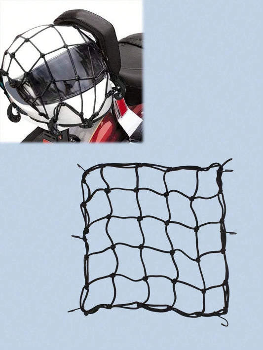Elastic Motorcycle Cargo Net 30x30cm with Hooks for Bike ATV Scooter Storage