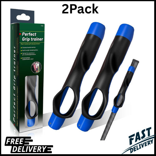 Golf Grip Trainer Set for Right-Handed Golfers - Improve Swing & Hand Position