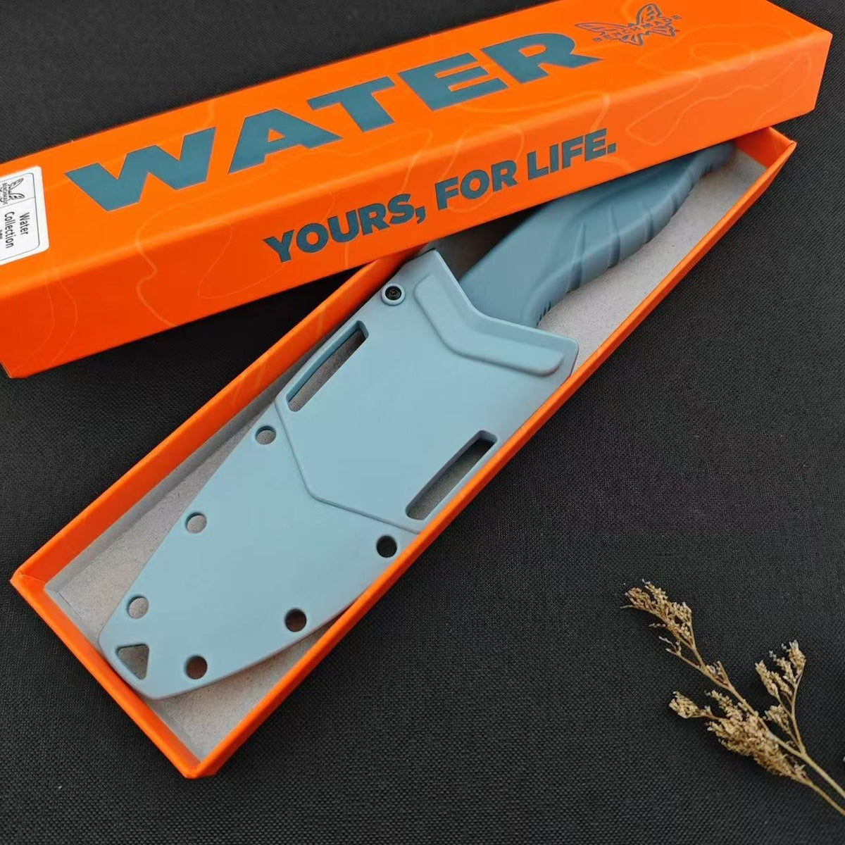 Fixed Blade Knife with Serrated Edge and Sheath – 2.68" Magnacut Steel Utility Knife