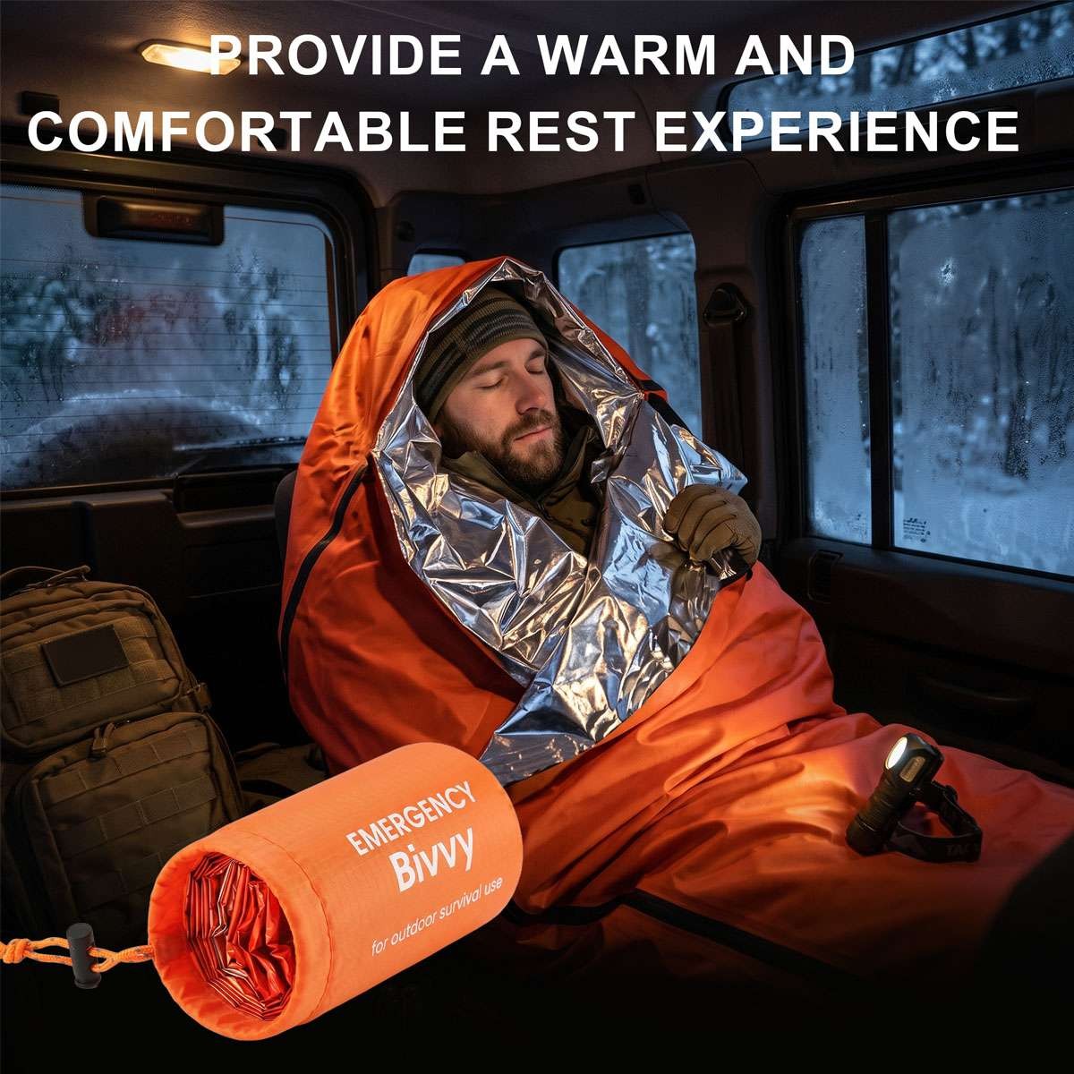 Emergency Thermal Sleeping Bags Waterproof Outdoor Survival Blankets Set