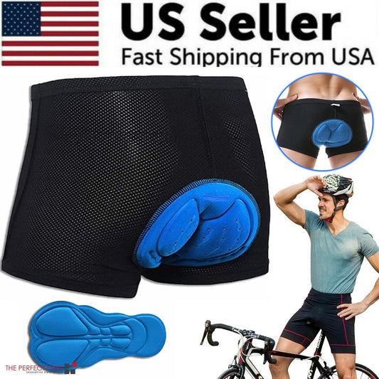 Padded Cycling Shorts Men Women Bike Underwear with 3D Sponge Gel - Comfortable & Breathable