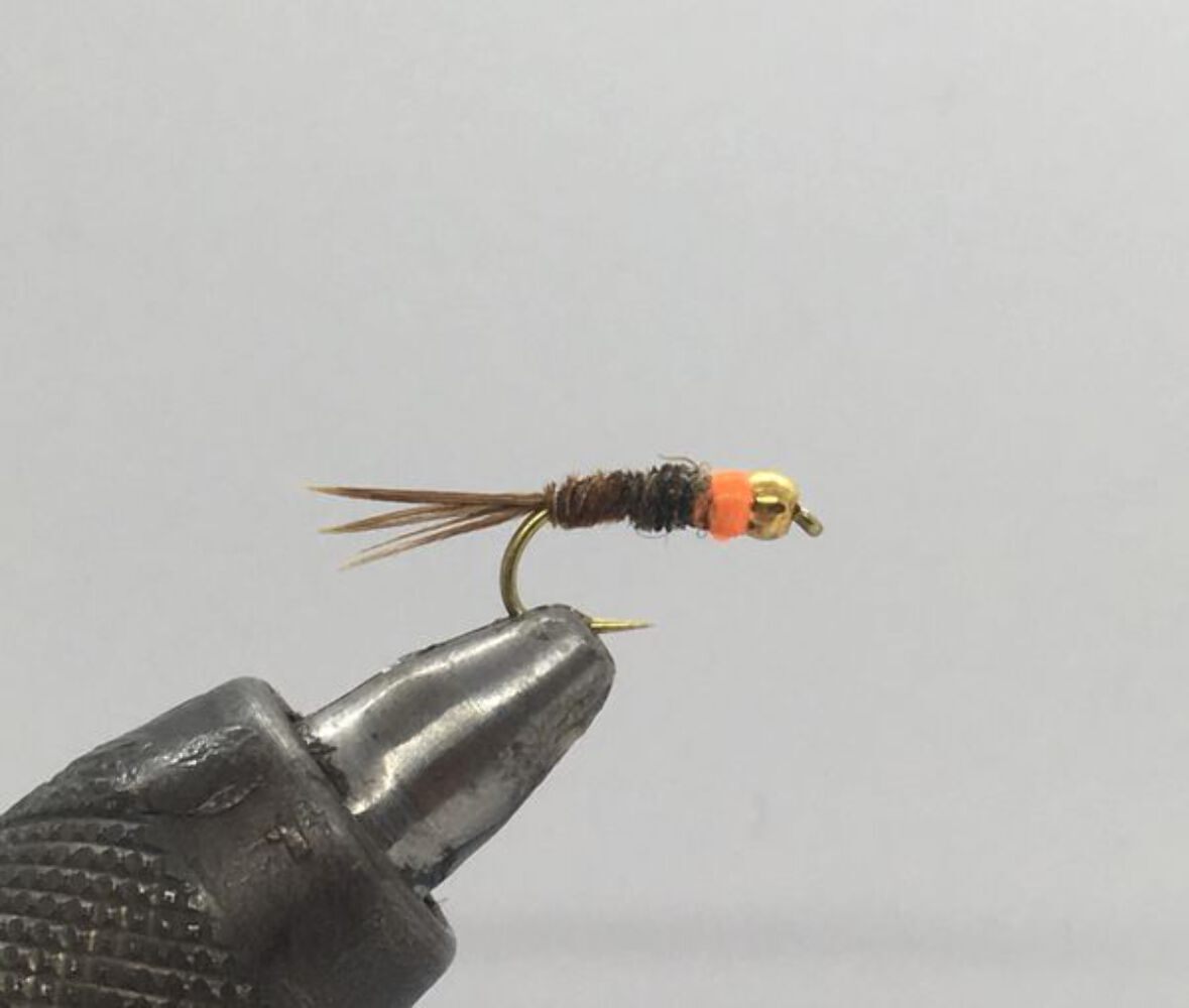 Fly Fishing Flies Tungsten Beadhead Frenchie Orange - Strike Fly Company