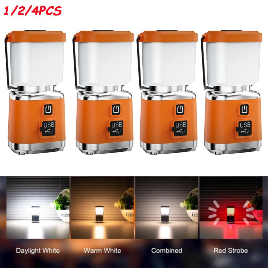 Portable LED Camping Lantern Light with 360° Brightness and Multiple Modes