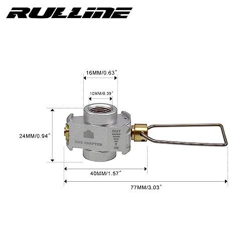Portable Gas Canister Refill Adapter for Backpacking Fuel Transfer