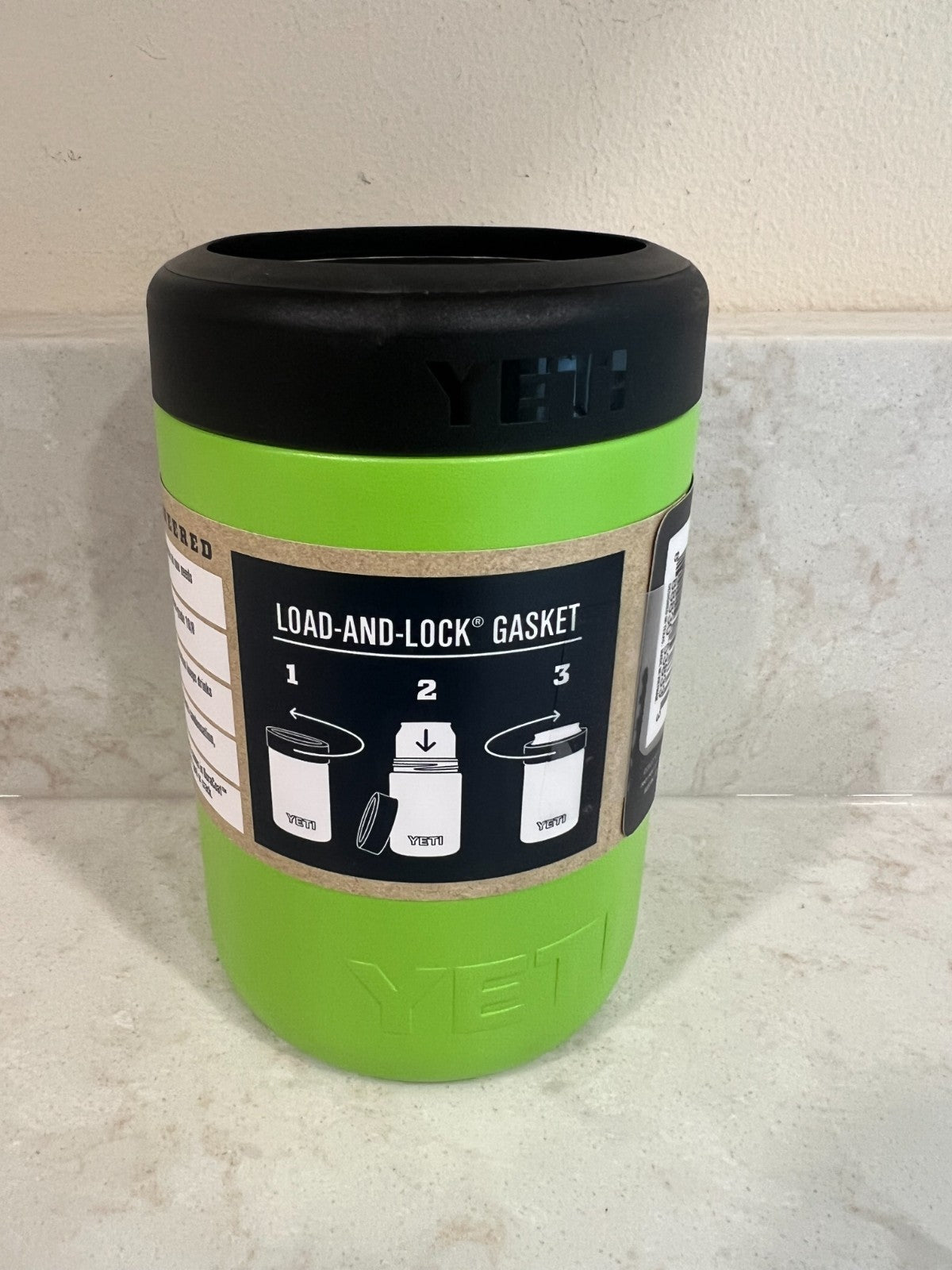 YETI Colster 12 oz Can Cooler - Venom Green Rambler Drink Holder