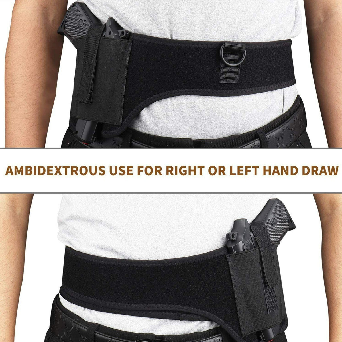 Concealed Carry Shoulder & Waist Holster for Pistols - Tactical Design, Adjustable, Secure Fit