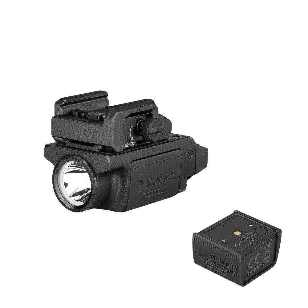 Rail Mounted Tactical Light with 600 Lumens and Rechargeable Batteries