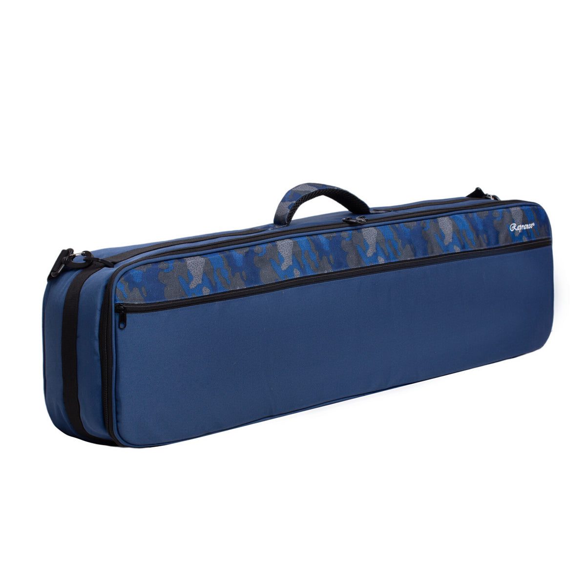 Fly Fishing Rod and Reel Travel Case - Protective Gear Bag with Adjustable Dividers