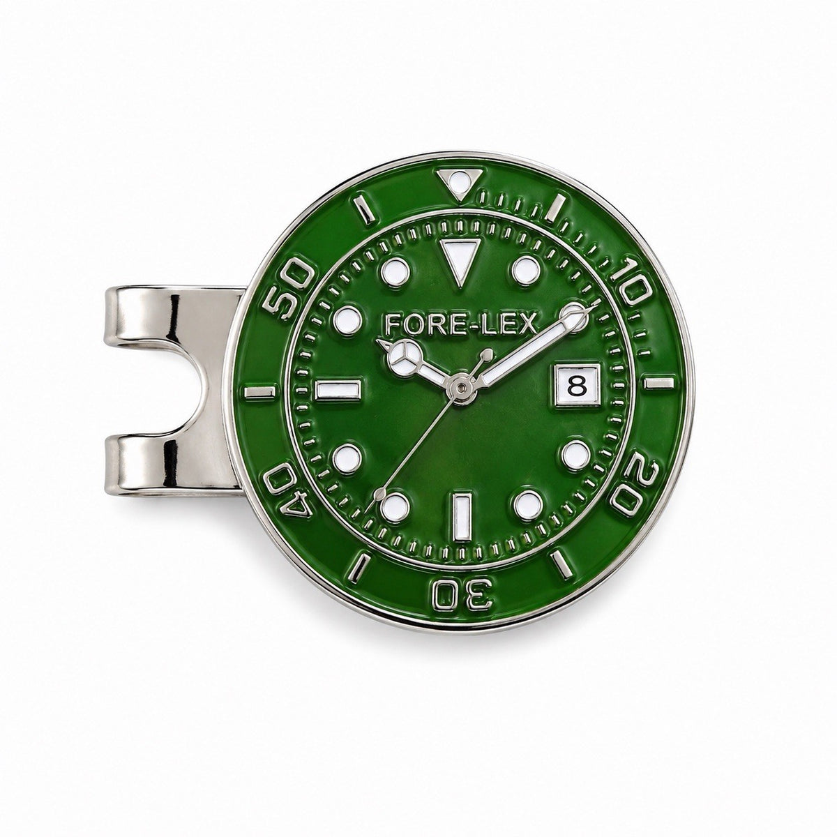 Magnetic Watch-Style Golf Ball Markers Set with Hat Clip - 4 Pack