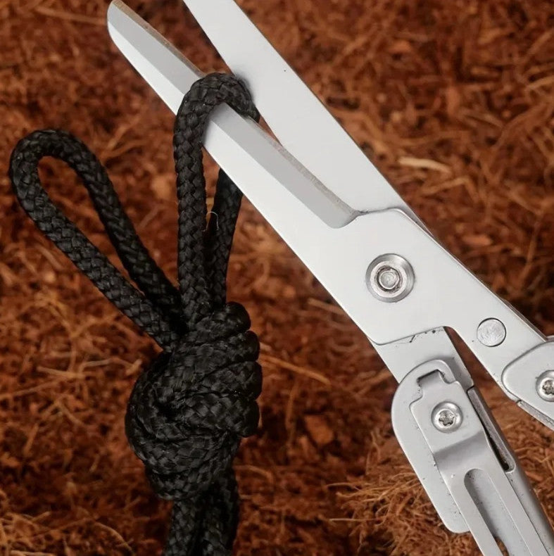 Folding Stainless Steel Outdoor Survival Scissors Multi-Function Camping Tool