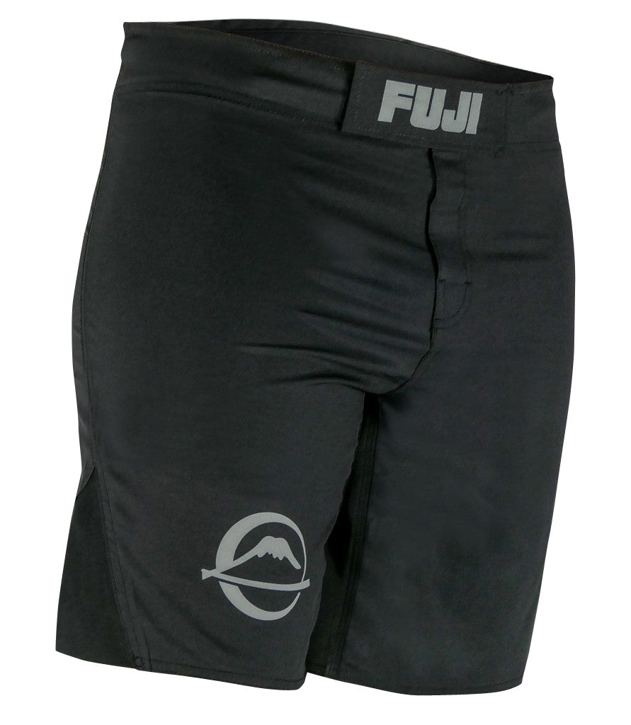 Kids MMA Fight Shorts - Black No-Gi Grappling Competition Shorts