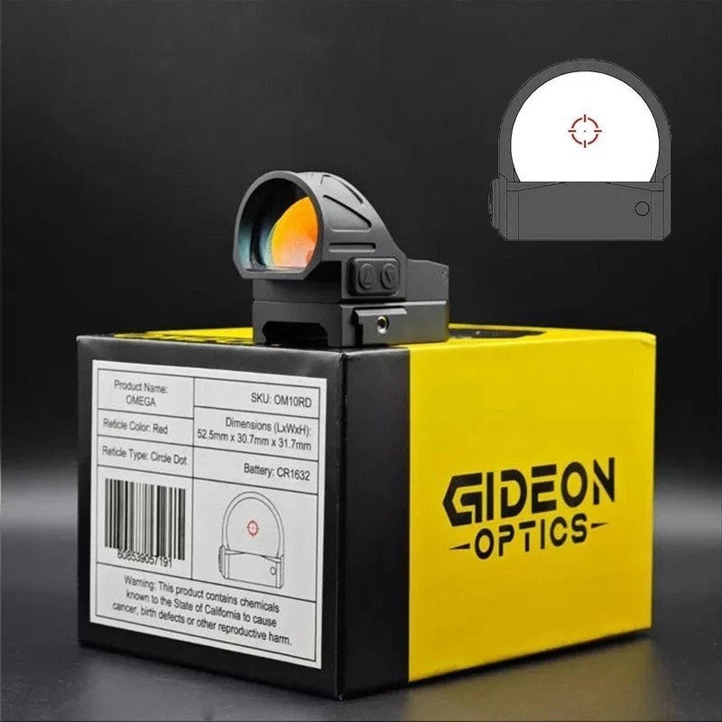 Gideon Optics Omega Red/Green Dot Sight with RMR Footprint - 3MOA/45MOA Reticle