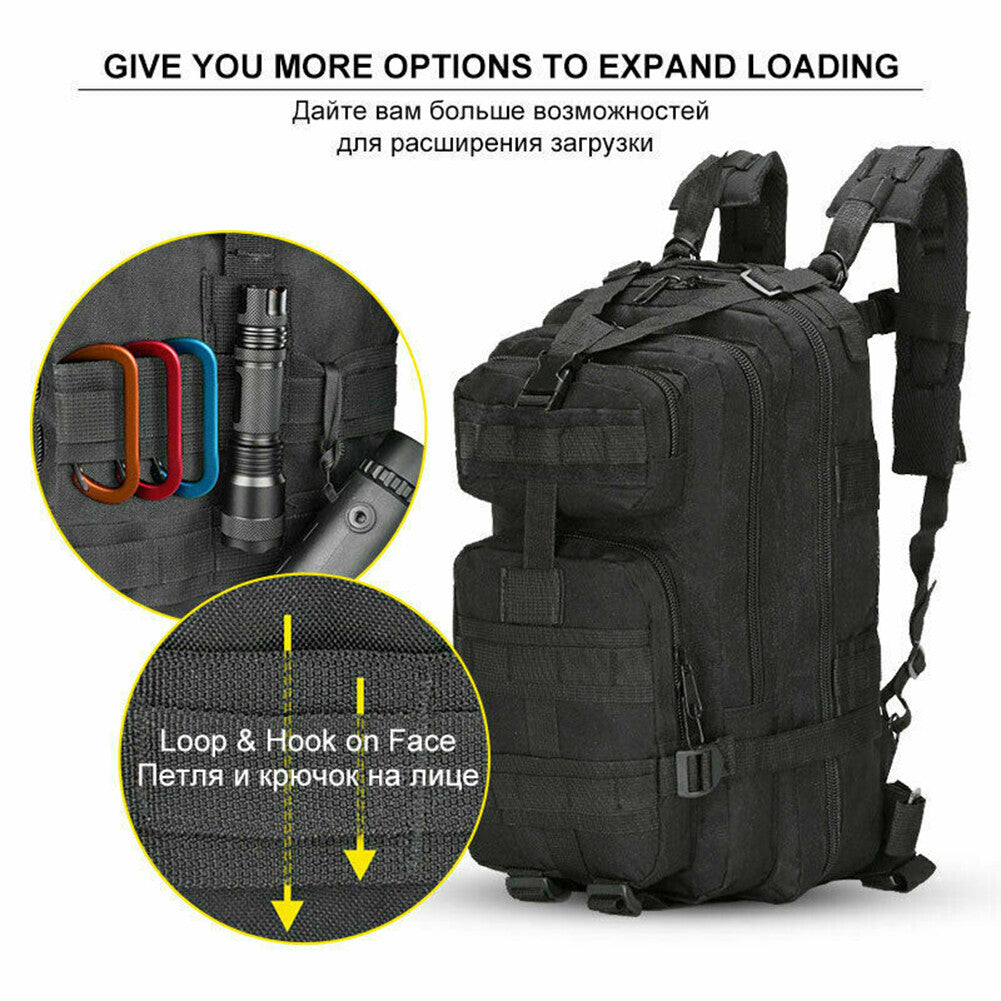 Military Tactical Backpack 30L-70L Large Outdoor Assault Pack with Molle Webbing