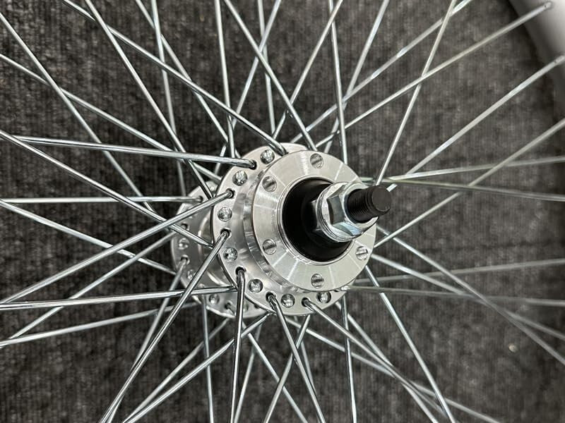 26 Inch Bicycle Rear Wheel Rim 48 Spokes Aluminum Alloy 12G for 26x2.35-3.5 Tires