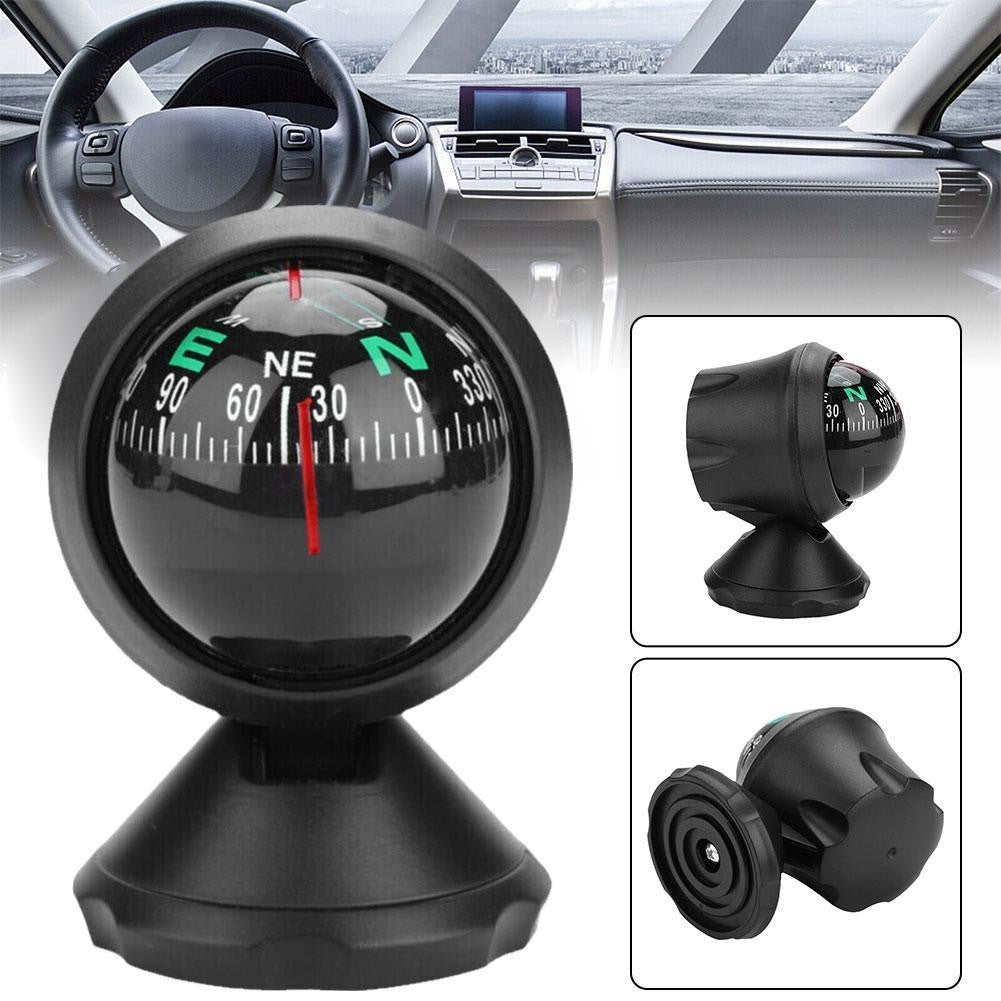 Waterproof Car Navigation Ball Compass 360° Rotation Night Vision Travel Tool