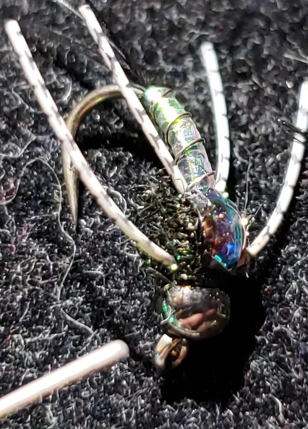 Fly Tying Beads Size 14 Pearl Rubber Legs for Fishing - IDYLWILDE