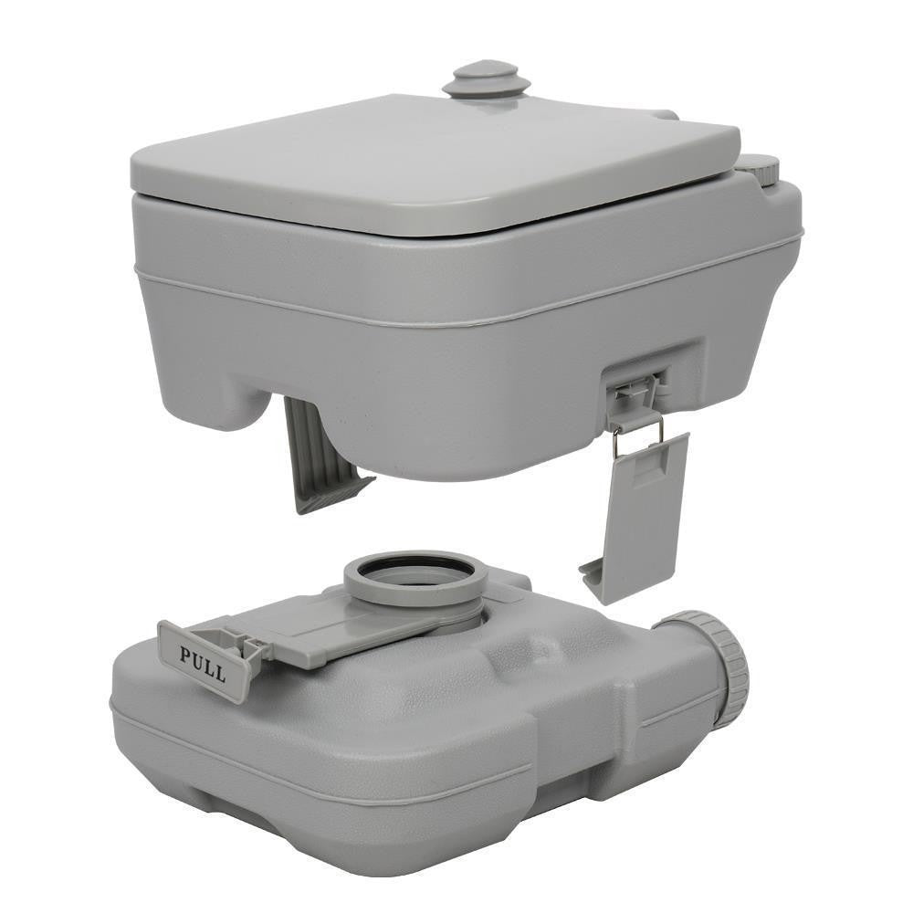 2.8 Gallon Portable Camping Toilet with Flush, Odor Proof, Leak Proof