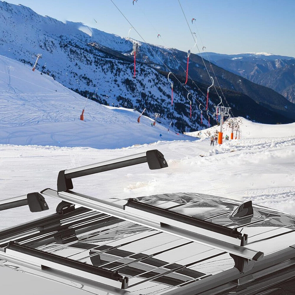 Roof Mounted Ski and Snowboard Carrier Cross Bar with Lock for Honda Accord