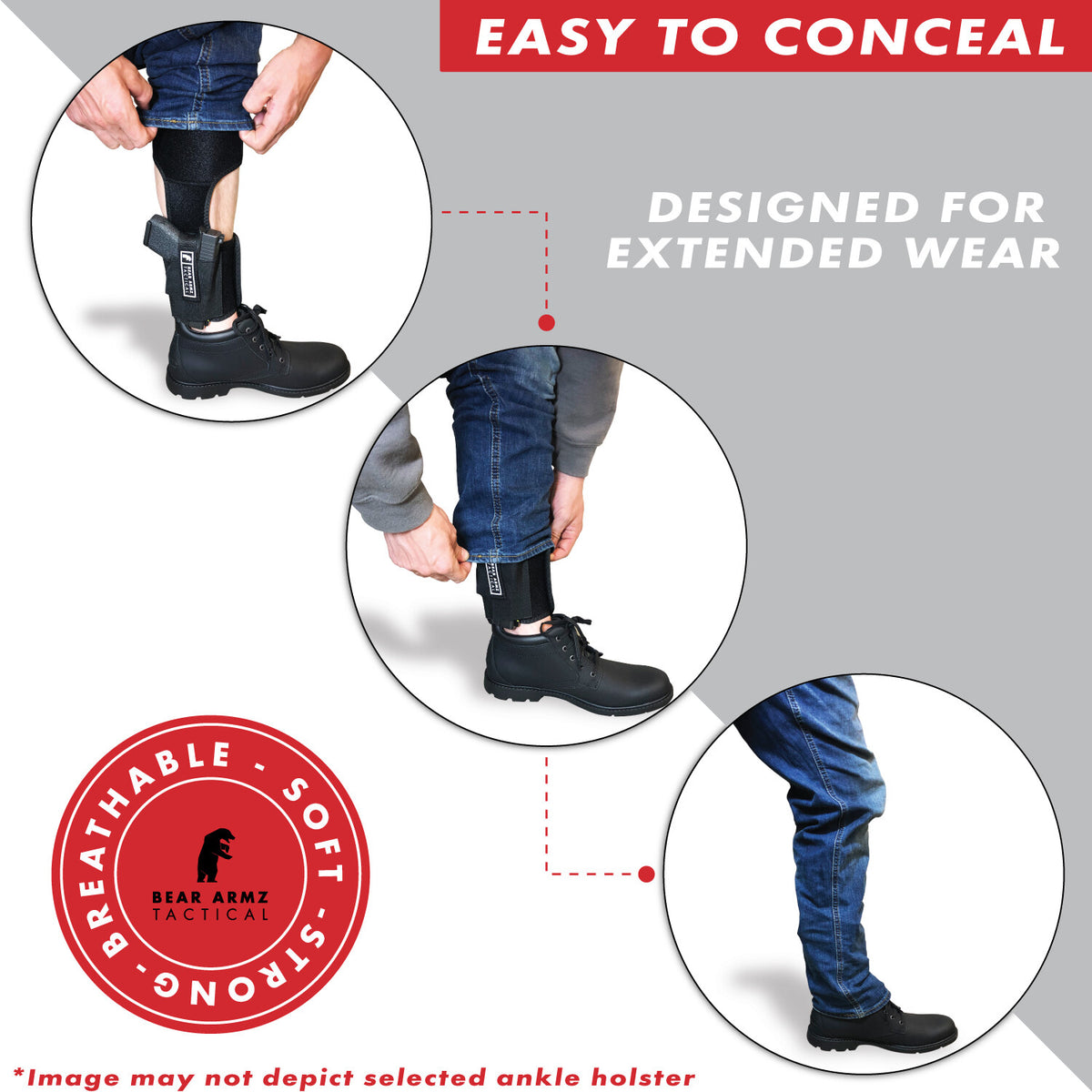 Ankle Holster for Concealed Carry - Universal Fit for All Brands