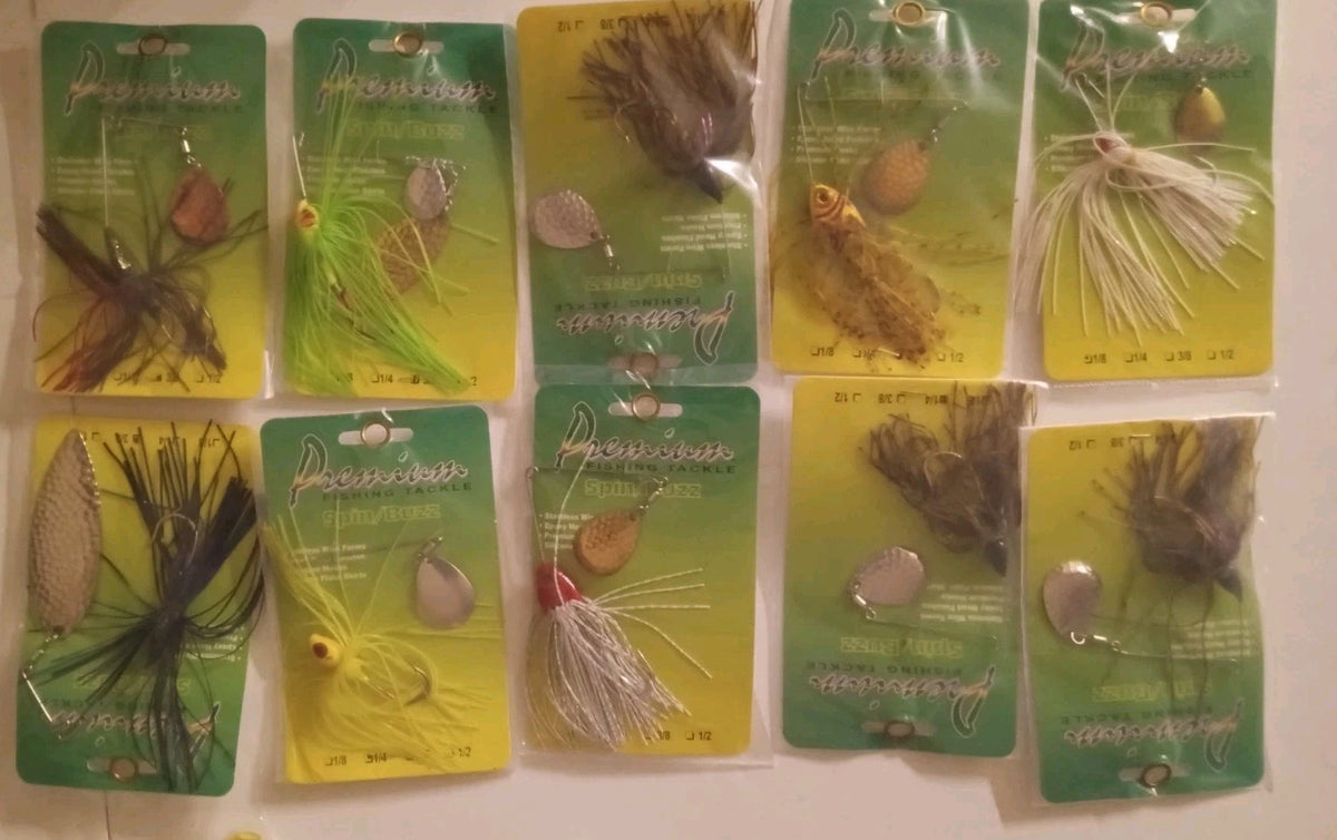 Fishing Lure Assortment Set - 36 Spinnerbaits and Buzzbaits for Freshwater Fishing